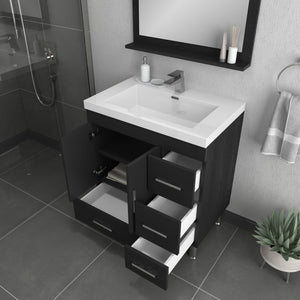 Alya Bath AT-8050-B Ripley 30 inch Black Vanity with Sink