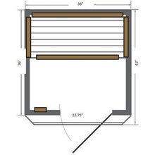 Load image into Gallery viewer, SUNRAY HL100K SEDONA INFRARED SAUNA 36&quot; X 42&quot; X 75&quot;