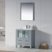 Load image into Gallery viewer, Blossom 001 30 15 C M Sydney 30 Inch Vanity with Ceramic Sink &amp; Mirror - Metal Grey