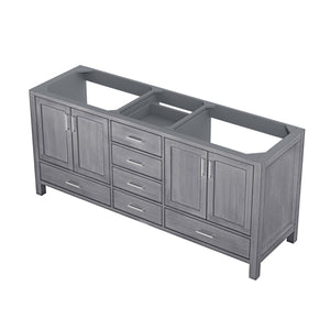 Lexora LJ342272DD00000 Jacques 72" Distressed Grey Vanity Cabinet Only