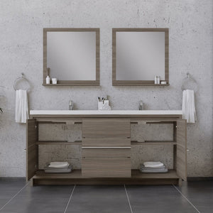 Alya Bath AB-MD672-G Sortino 72 inch Modern Bathroom Vanity, Gray