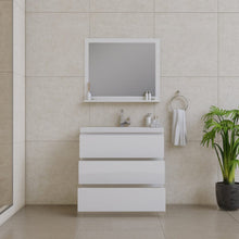Load image into Gallery viewer, Alya Bath AB-MOA36-W Paterno 36 inch Modern Freestanding Bathroom Vanity, White