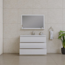 Load image into Gallery viewer, Alya Bath AB-MOA48-W Paterno 48 inch Modern Freestanding Bathroom Vanity, White