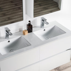 Blossom 016 48 01D C MC Valencia 48 Inch Double Vanity with Ceramic Sink & Medicine Cabinet - White