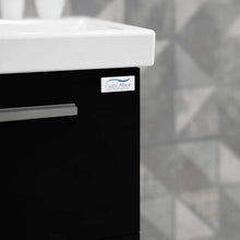 Load image into Gallery viewer, Casa Mare Aspe 32&quot; Glossy Black Bathroom Vanity and Ceramic Sink Combo - ASPE80GB-32-MSC