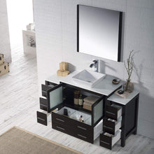 Load image into Gallery viewer, Blossom 001 60S2 02 V Sydney 60 Inch Vanity with Ceramic Vessel Sink - Espresso