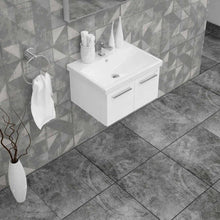 Load image into Gallery viewer, Casa Mare Aspe 24&quot; Glossy White Bathroom Vanity and Ceramic Sink Combo - ASPE60GW-24-MSC