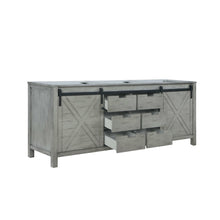 Load image into Gallery viewer, Lexora LM342284DH00000 Marsyas 84&quot; Ash Grey Vanity Cabinet Only