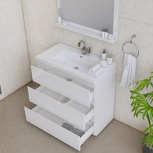 Load image into Gallery viewer, Alya Bath AB-MOA36-W Paterno 36 inch Modern Freestanding Bathroom Vanity, White