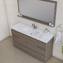 Load image into Gallery viewer, Alya Bath AB-MOA60S-G Paterno 60 inch Single Modern Freestanding Bathroom Vanity, Gray