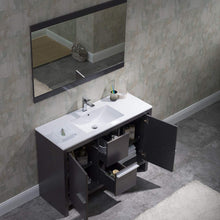 Load image into Gallery viewer, Blossom 014 48 16S C M Milan 48 Inch Vanity with Ceramic Single Sink &amp; Mirror - Silver Grey