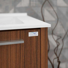 Load image into Gallery viewer, Casa Mare Nona 60&quot; Matte Walnut Modern Double Sink Freestanding Bathroom Vanity and Sink Combo - NONA152MW-60-MSC