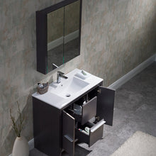 Load image into Gallery viewer, Blossom 014 36 16 C MC Milan 36 Inch Vanity with Ceramic Sink &amp; Mirrored Medicine Cabinet - Silver Grey