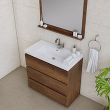 Load image into Gallery viewer, Alya Bath AB-MOA36-RW Paterno 36 inch Modern Freestanding Bathroom Vanity, Rosewood