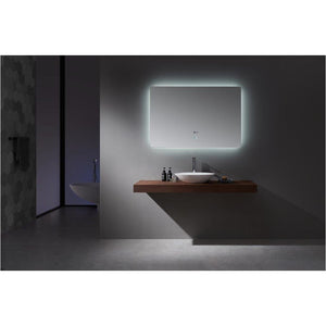 Lexora LL4832LEDM Lugano 48" Wide x 32" Tall LED Mirror w/ Defogger