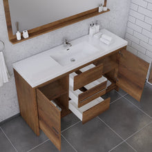 Load image into Gallery viewer, Alya Bath AB-MD660S-RW Sortino 60 Single inch Modern Bathroom Vanity, Rosewood