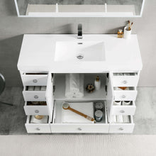 Load image into Gallery viewer, Blossom 023 48 01S A Lyon 48 Inch Vanity with Acrylic Single Sink - White