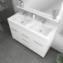 Load image into Gallery viewer, Alya Bath AT-8048-W-D Ripley 48 inch White Double Vanity with Sink