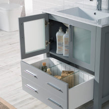 Load image into Gallery viewer, Blossom 001 30 15 C M Sydney 30 Inch Vanity with Ceramic Sink &amp; Mirror - Metal Grey