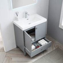 Load image into Gallery viewer, Blossom 023 30 15 A Lyon 30 Inch Vanity with Acrylic Sink - Metal Gray