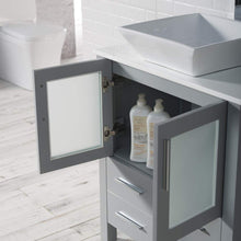 Load image into Gallery viewer, Blossom 001 30 15 V Sydney 30 Inch Vanity with Ceramic Vessel Sink - Metal Grey