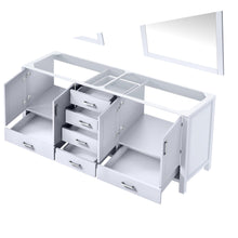 Load image into Gallery viewer, Lexora LJ342280DA00M30 Jacques 80&quot; White Double Vanity, no Top and 30&quot; Mirrors