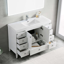 Load image into Gallery viewer, Blossom 023 48 01S A Lyon 48 Inch Vanity with Acrylic Single Sink - White