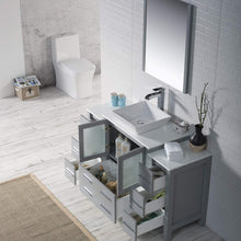 Load image into Gallery viewer, Blossom 001 54 15 V Sydney 54 Inch Vanity with Ceramic Vessel Sink - Metal Gray