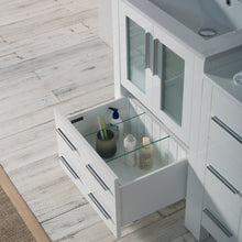 Load image into Gallery viewer, Blossom 001 36S 01 C M Sydney 36 Inch Vanity with Ceramic Sink &amp; Mirror &amp; Side Cabinet - White