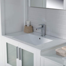 Load image into Gallery viewer, Blossom 001 102 01 C M Sydney 102 Inch Vanity with Ceramic Double Sinks &amp; Mirrors - White