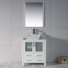 Load image into Gallery viewer, Blossom 001 30 01 V Sydney 30 Inch Vanity with Ceramic Vessel Sink - White