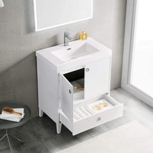 Load image into Gallery viewer, Blossom 023 30 01 A Lyon 30 Inch Vanity with Acrylic Sink - White