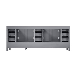 Lexora LJ342284DD00000 Jacques 84" Distressed Grey Vanity Cabinet Only