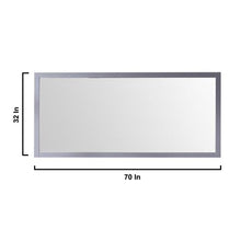 Load image into Gallery viewer, Lexora LJ342272DB00M70 Jacques 72&quot; Dark Grey Double Vanity, no Top and 70&quot; Mirror