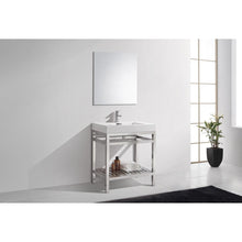 Load image into Gallery viewer, Kubebath AC30 Cisco 30&quot; Stainless Steel Console with Acrylic Sink - Chrome
