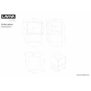 LAVIVA 313SMR-24W Alto 24 - White Cabinet
