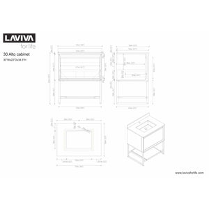 LAVIVA 313SMR-30W Alto 30 - White Cabinet