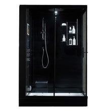 Load image into Gallery viewer, Maya Bath 211 Anzio-Black-Left Steam Shower