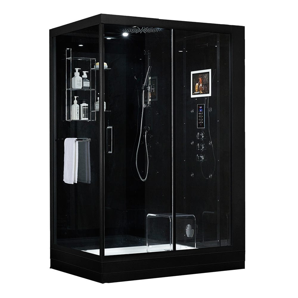 Maya Bath 209 Anzio-Black-Right Steam Shower