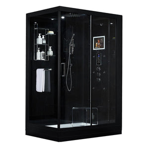 Maya Bath 209 Anzio-Black-Right Steam Shower