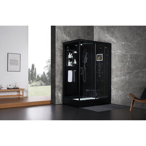 Maya Bath 209 Anzio-Black-Right Steam Shower