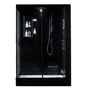 Maya Bath 209 Anzio-Black-Right Steam Shower