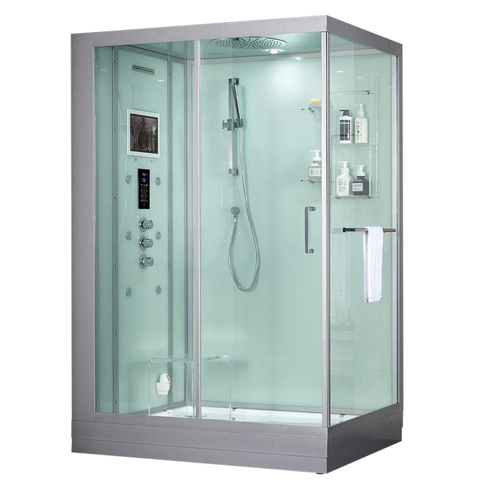 Maya Bath 210 Anzio-White-Left Steam Shower