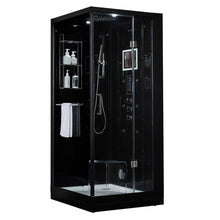 Load image into Gallery viewer, Maya Bath 201 Arezzo-Black-Right Steam Shower