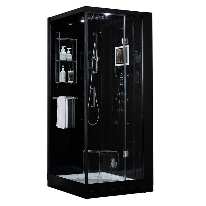 Maya Bath 201 Arezzo-Black-Right Steam Shower