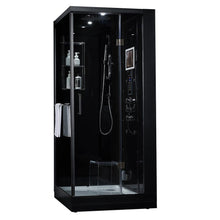 Load image into Gallery viewer, Maya Bath 201 Arezzo-Black-Right Steam Shower