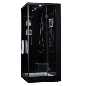 Maya Bath 201 Arezzo-Black-Right Steam Shower