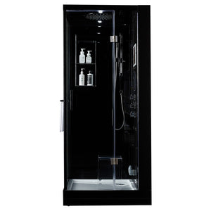 Maya Bath 201 Arezzo-Black-Right Steam Shower