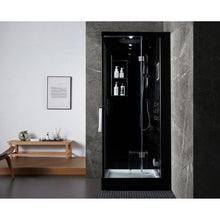 Load image into Gallery viewer, Maya Bath 201 Arezzo-Black-Right Steam Shower