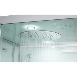 Maya Bath 202 Arezzo-White-Left Steam Shower